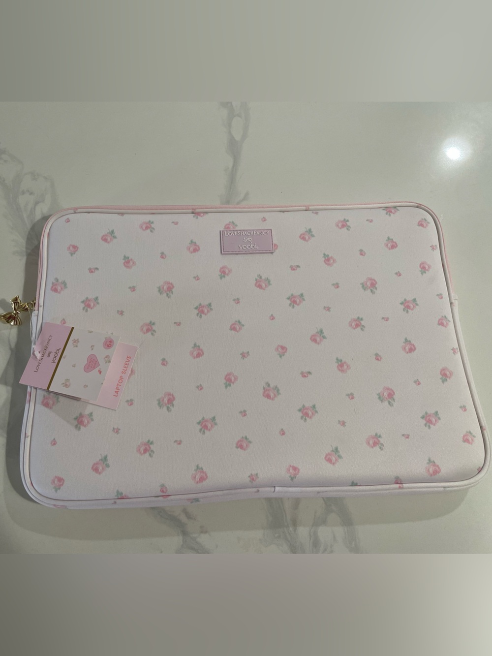 NWT LoveShackFancy x Target Yoobi 15" Laptop Sleeve Blooming Heirloom Ditsy